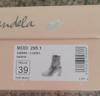 Botines piel marrón tacón mujer T.39