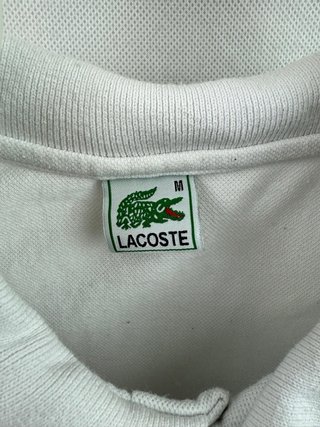 Camisa Polo Lacoste Blanca Clásica