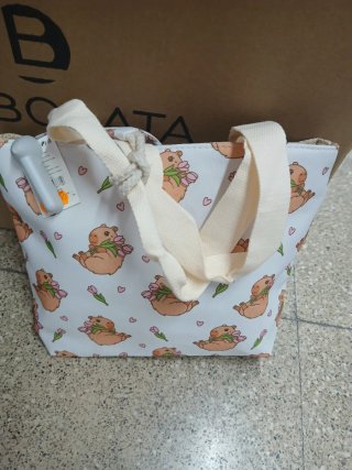 Mochila Bonita ositos y tulipanes