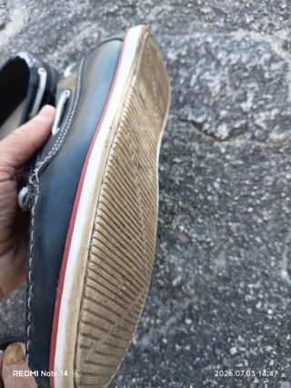 Náuticos de piel negros talla 41