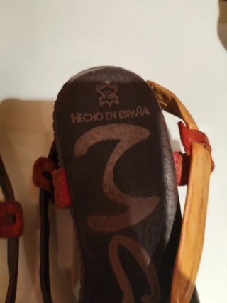 Sandalias Marila Cuero Multicolor