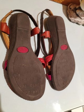 Sandalias Marila Cuero Multicolor