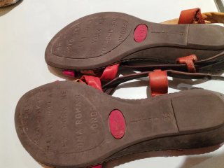 Sandalias Marila Cuero Multicolor