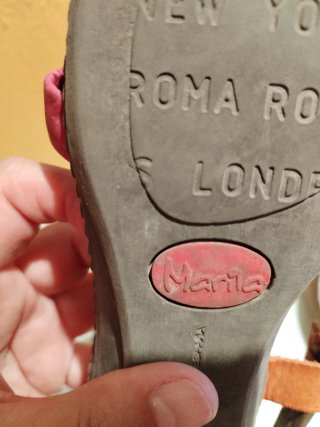 Sandalias Marila Cuero Multicolor