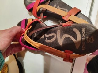 Sandalias Marila Cuero Multicolor