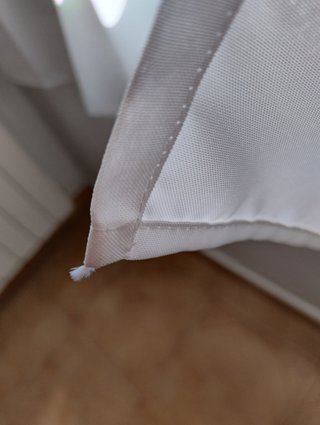 2 Cortinas Soleil d'ocre Lisas Blancas 140x180
