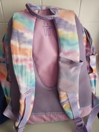 Mochila Totto Tie Dye Morada