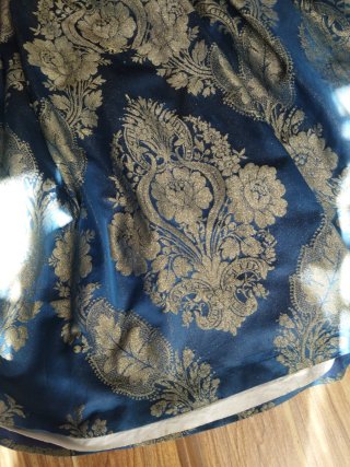 Falda Fallera Azul y Dorada