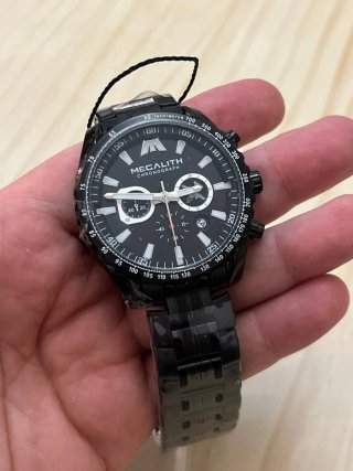 Reloj MEGALITH Cronógrafo Negro M8212M