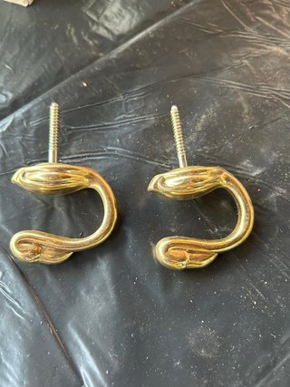 Alzapaños Cortina Dorados Metal
