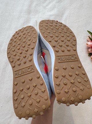 Zapatillas Munich Ante Talla 39 Color Gris
