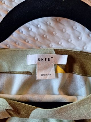 Vestido SkunkFunk verde y amarillo