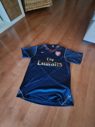 Camiseta Nike Arsenal Fly Emirates Azul Dorada
