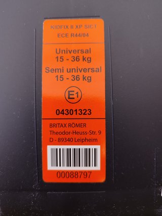 Silla coche Romer Britax Kidfix II XP (15-36 kg)