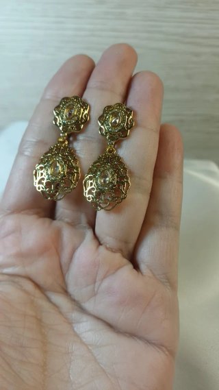 Pendientes Chapado Oro Retro Isabelita