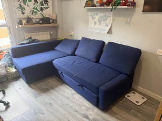 Sofá Cama Azul