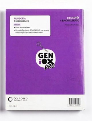 Libro de Filosofía 1.º Bachillerato Oxford