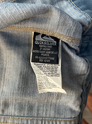 Chaqueta vaquera Quiksilver azul
