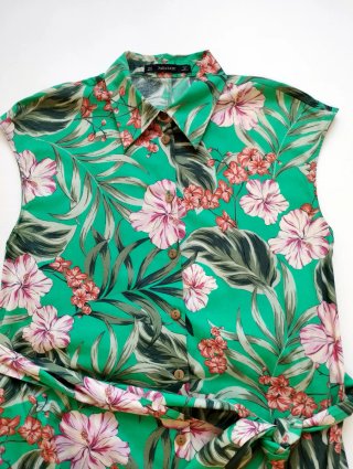 Vestido camisero Zara estampado floral