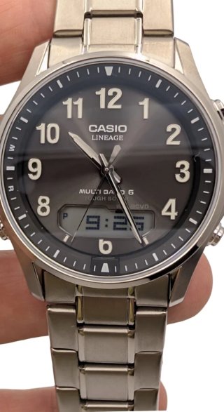 RELOJ CASIO LINEAGE SOLAR TITANIO ZAFIRO RADIOCONT