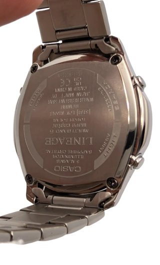 RELOJ CASIO LINEAGE SOLAR TITANIO ZAFIRO RADIOCONT