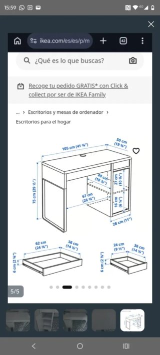 Escritorio Ikea Blanco