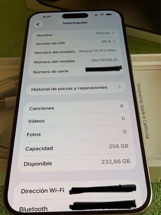 iPhone 15 Pro Max Batería 100% Factura Garantia