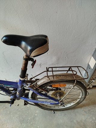 Bicicleta Plegable Azul
