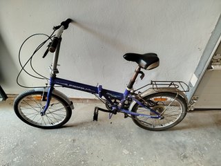 Bicicleta Plegable Azul