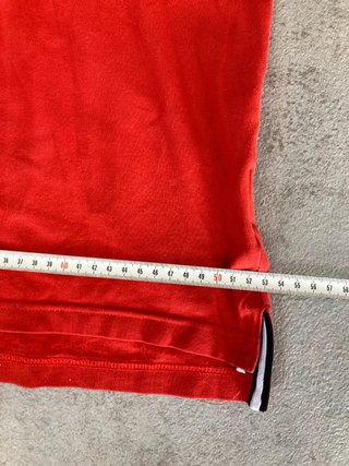 Polo Nike Pique Bordado Swoosh Rojo