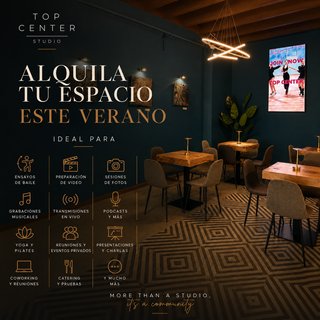 Alquiler de sala por horas | Baile, yoga, talleres
