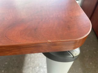 Escritorio ergonómico de oficina de madera