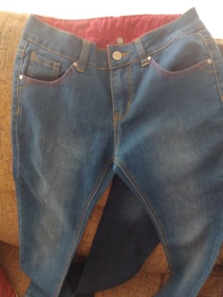 2 Vaqueros Niña Azul y Rosa 12 años