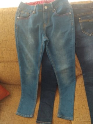 2 Vaqueros Niña Azul y Rosa 12 años