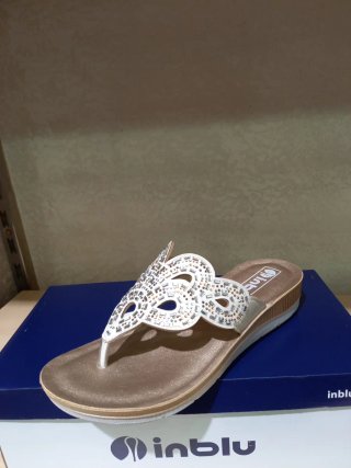 Inblu infradito donna bianche oro 36