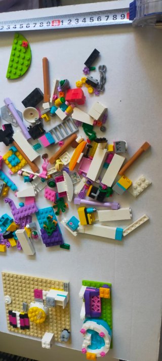 Lote LEGO Friends piezas, figuras y folletos