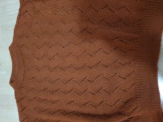 Jersey de lana auténtica marrón