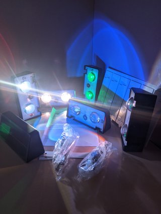 Luci solari muro RGB bianco caldo freddo 6 pezzi