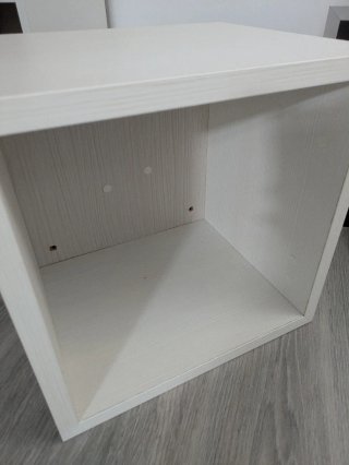 3 cubos / estanterías de madera