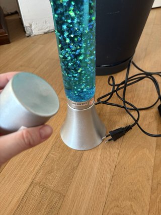 Lampada Glitter Blu Vintage