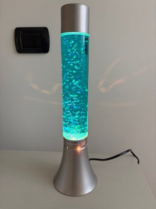 Lampada Glitter Blu Vintage