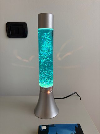 Lampada Glitter Blu Vintage