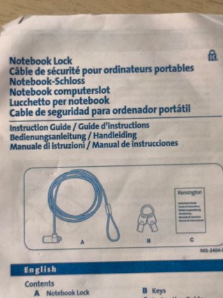 Cable de seguridad para portátil Kensington