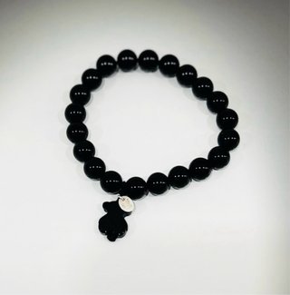 Pulsera Tous Bolas Negras Plata 925