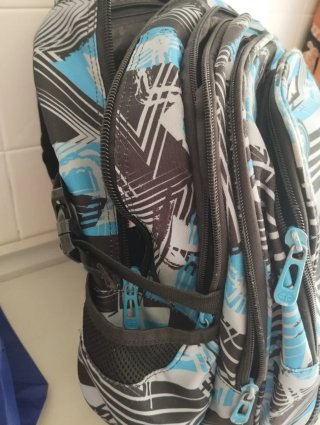 Mochila Coolpack negra y azul