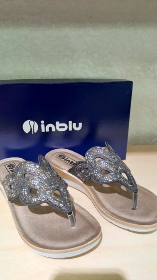 Infradito donna Inblu nero/oro tg 37