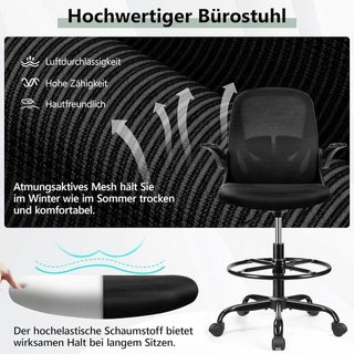 Silla de oficina ergonómica ajustable