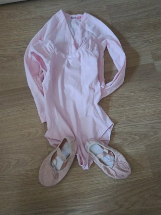 Conjunto Ballet VERA: Mallot, Chaqueta y Zapatilla
