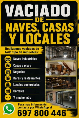 VACIADOS , CASAS , NAVES , PISOS , ECT...