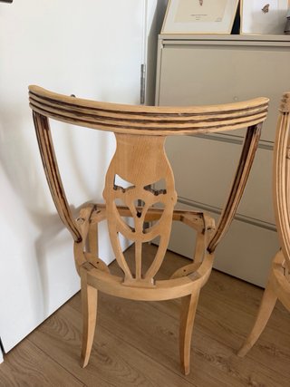 2 Sillas Vintage Madera maciza Haya